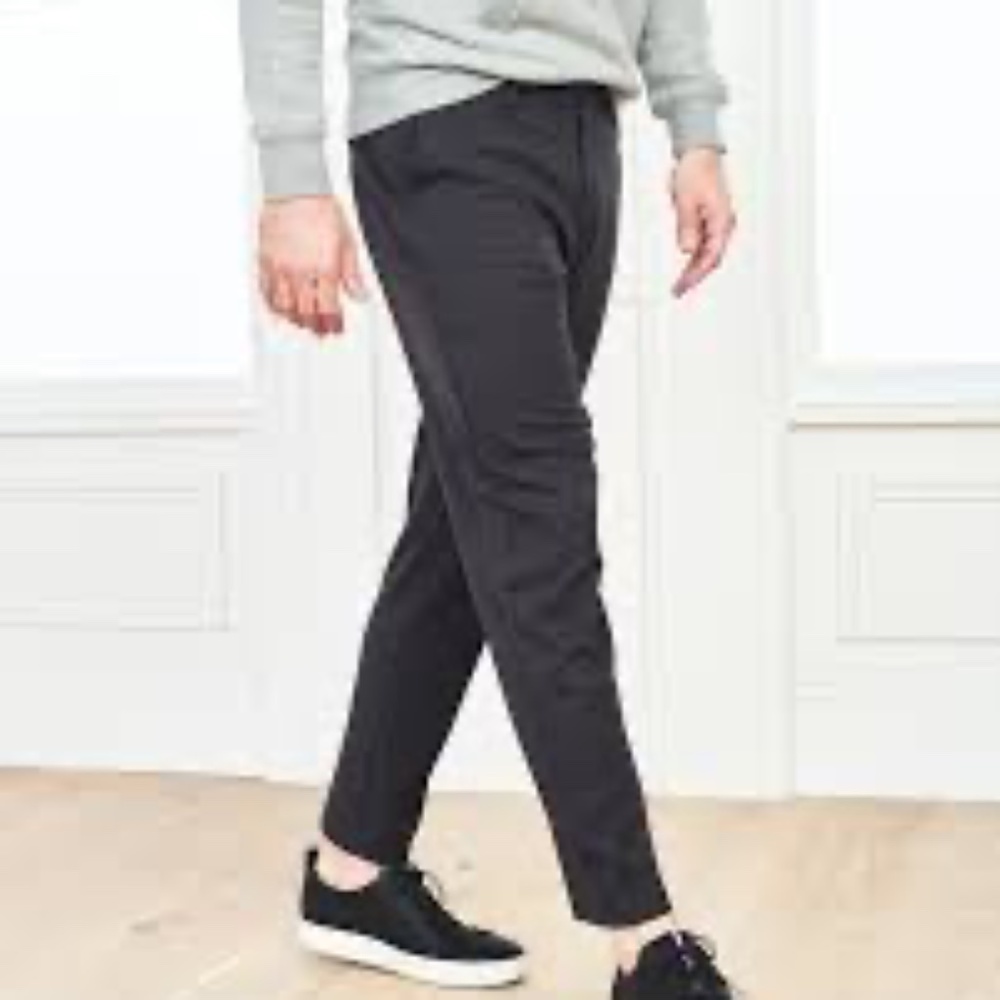 QUINCE NWT Dark Charcoal Ultra-Stretch 24/7 Smart Chinos Athl. Tapered Sz 36x34